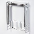 WHITE COLORED FOOTREST WITH SHOE CREAM HOLDER - MATTE FINISH