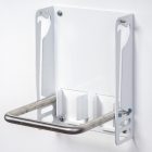 WHITE COLORED FOOTREST WITH SHOE CREAM HOLDER - MATTE FINISH