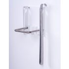 WHITE COLORED FOOTREST WITH SHOE CREAM HOLDER - MATTE FINISH