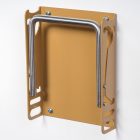 LIGHT BROWN COLORED FOOTREST - GLOSSY FINISH
