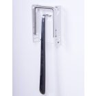 WHITE COLORED FOOTREST WITH SHOE HORN HOLDER - GLOSSY FINISH