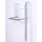 WHITE COLORED FOOTREST WITH SHOE HORN HOLDER - GLOSSY FINISH