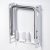 WHITE COLORED  FOOTREST WITH SHOE CREAM HOLDER - GLOSSY FINISH