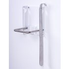 WHITE COLORED  FOOTREST WITH SHOE CREAM HOLDER - GLOSSY FINISH