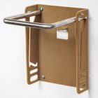  LÁBTARTÓ VILÁGOSBARNA SZÍNŰ FLOKKOLT (BÁRSONYOS), BELSŐ CIPŐKANÁL TARTÓVAL